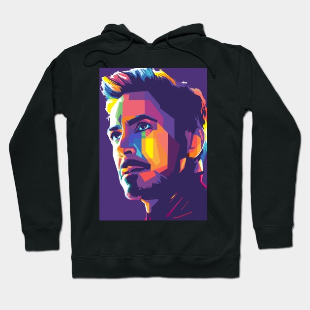 Robert Downey Jr Hoodie by Wijaya6661